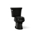 KOHLER K-3947-U Wellworth Two-piece round-front 1.28 gpf toilet with insulated tank and 14" rough-in - angled product view