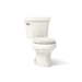 KOHLER K-3947-UT Wellworth Two-piece Round-front Toilet, 1.28 GPF - angled product view