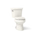 KOHLER K-3948-UT Wellworth Two-piece Elongated Toilet, 1.28 GPF - angled product view