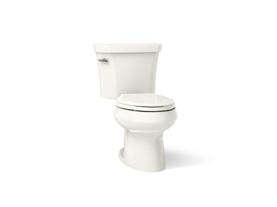 KOHLER K-3948-UT Wellworth Two-piece Elongated Toilet, 1.28 GPF - angled product view