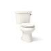 KOHLER K-3948-UR Wellworth Two-piece Elongated Toilet, 1.28 GPF - angled product view
