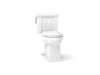 KOHLER K-3950 Tresham Two-piece Elongated Toilet, 1.28 GPF - angled product view