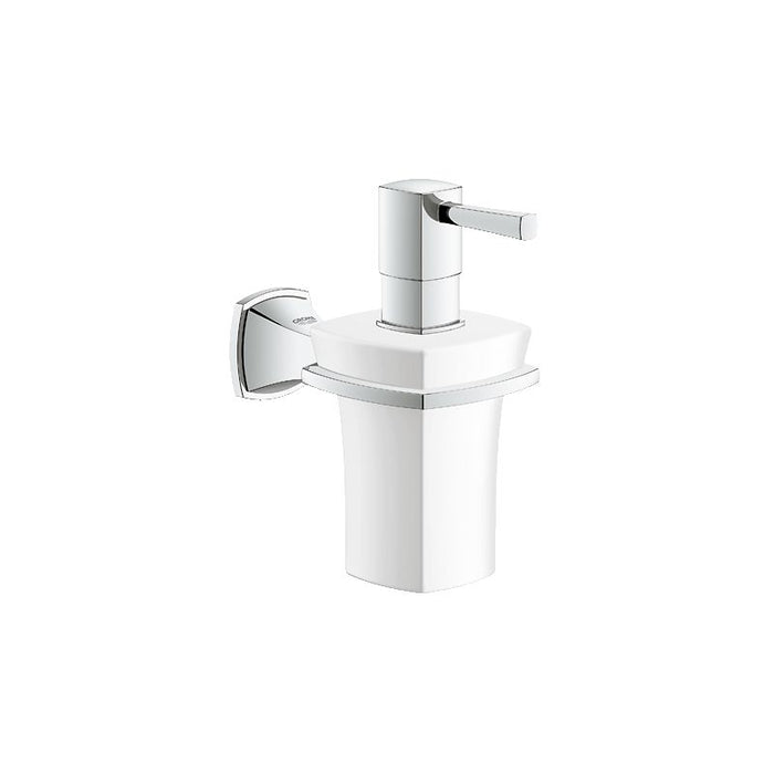 Grohe 40627000 Grandera 3 1/8 Inch Wall Mount Soap Dispenser with Holder
