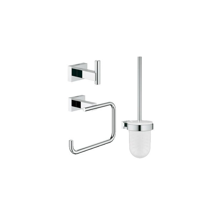 Grohe 40757001 Essentials Cube Wall Mount Bathroom Accessory Set