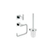 Grohe 40757001 Essentials Cube Wall Mount Bathroom Accessory Set