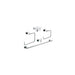 Grohe 40758001 Essentials Cube Wall Mount Bathroom Accessory Set Includes Towel Ring