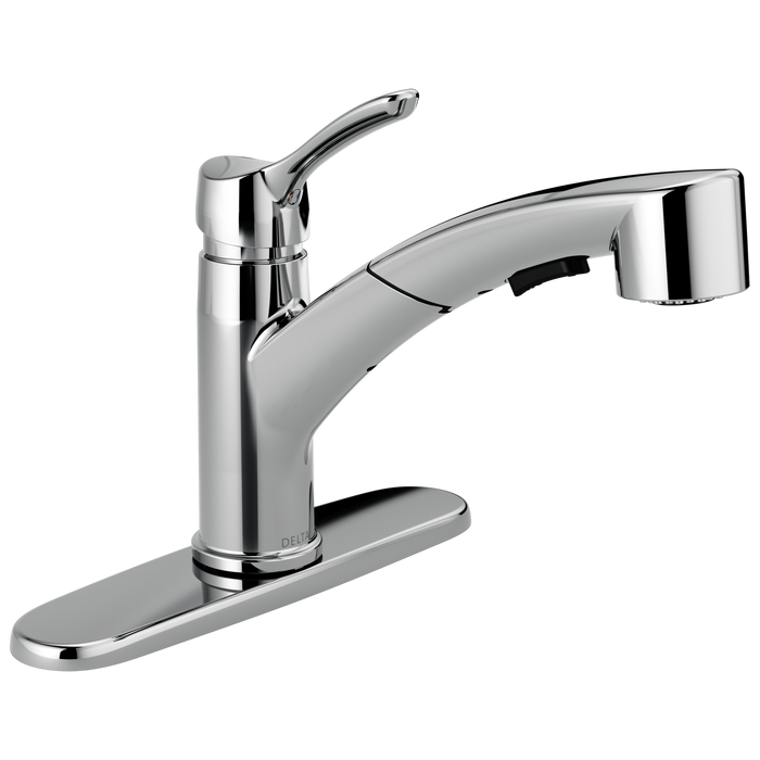 Delta 4140-DST Collins Single Handle Pull-out Kitchen Faucet