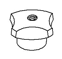 KOHLER K-41981-H Handle, 4 Arm Hot