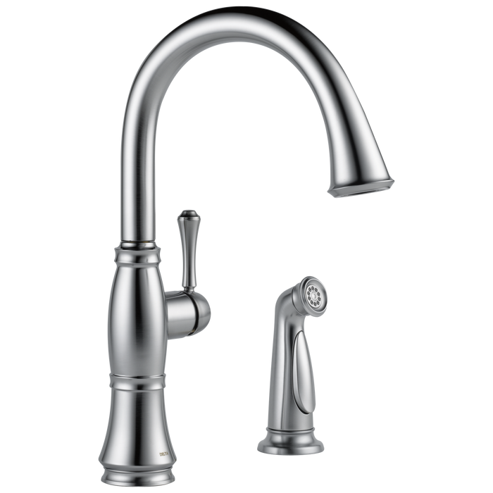 Delta 4297-DST Cassidy Single Handle Kitchen Faucet with Spray