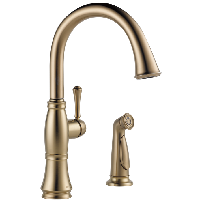 Delta 4297-DST Cassidy Single Handle Kitchen Faucet with Spray