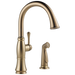 Delta 4297-DST Cassidy Single Handle Kitchen Faucet with Spray