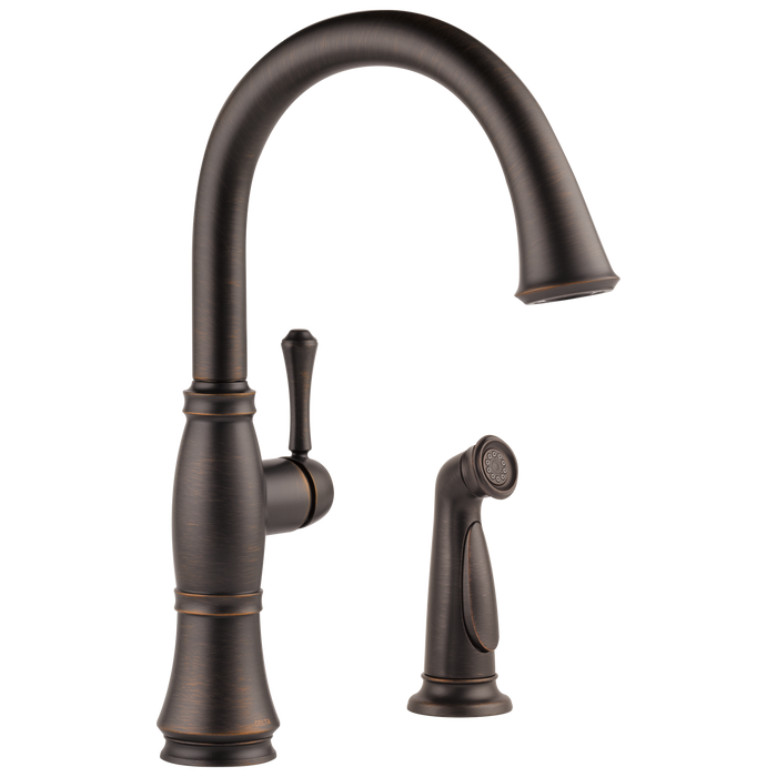 Delta 4297-DST Cassidy Single Handle Kitchen Faucet with Spray