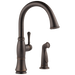 Delta 4297-DST Cassidy Single Handle Kitchen Faucet with Spray