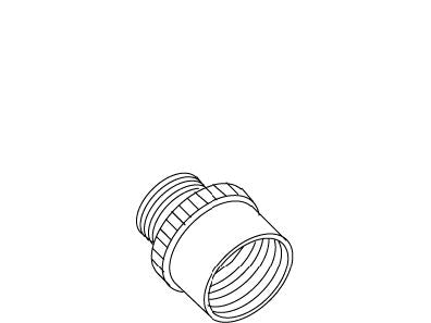 KOHLER K-45015 Adapter, Bed Pan Washer