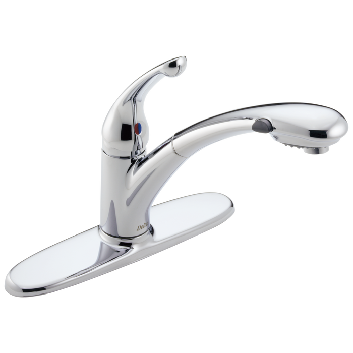 Delta Signature Pullouts: Single Handle Pull-Out Water-Efficient Kitchen Faucet