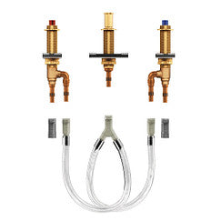 Moen 4793 Two Handle Roman Tub Valve Crimp Ring Pex Connection
