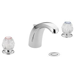 Moen 4962 Chateau Double Handle Widespread Bathroom Faucet in Chrome