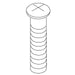 KOHLER K-50285 Screw, 8-32 X 2.000, Countersunk