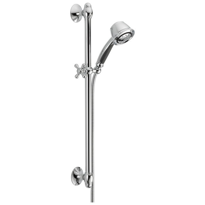 Delta 51508 2.5 GPM Traditional Hand Shower Package - Includes Hand Shower, Slide Bar, Hose,