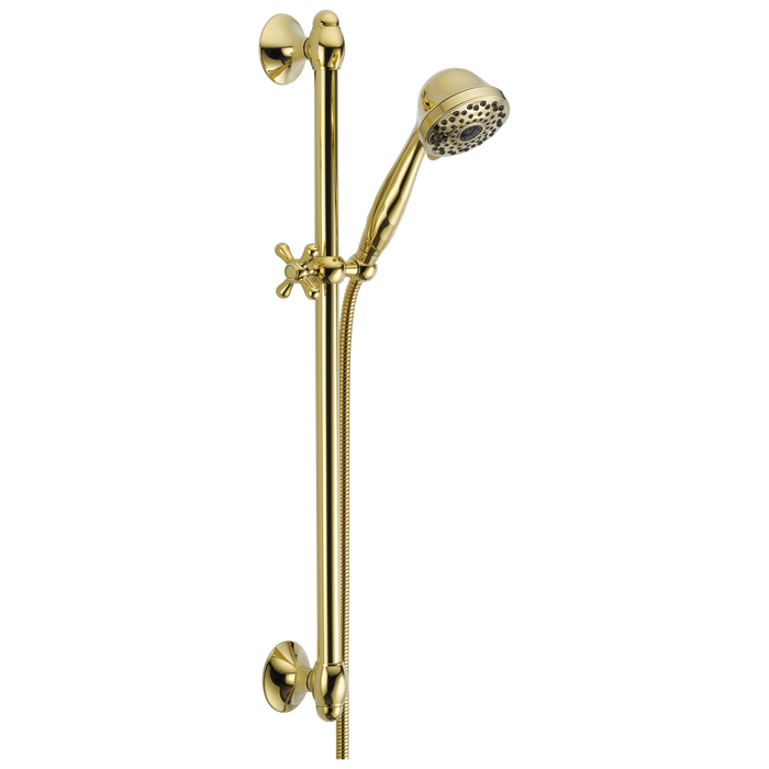 Delta Delta Universal Showering Components: Premium 7-Setting Slide Bar Hand Shower