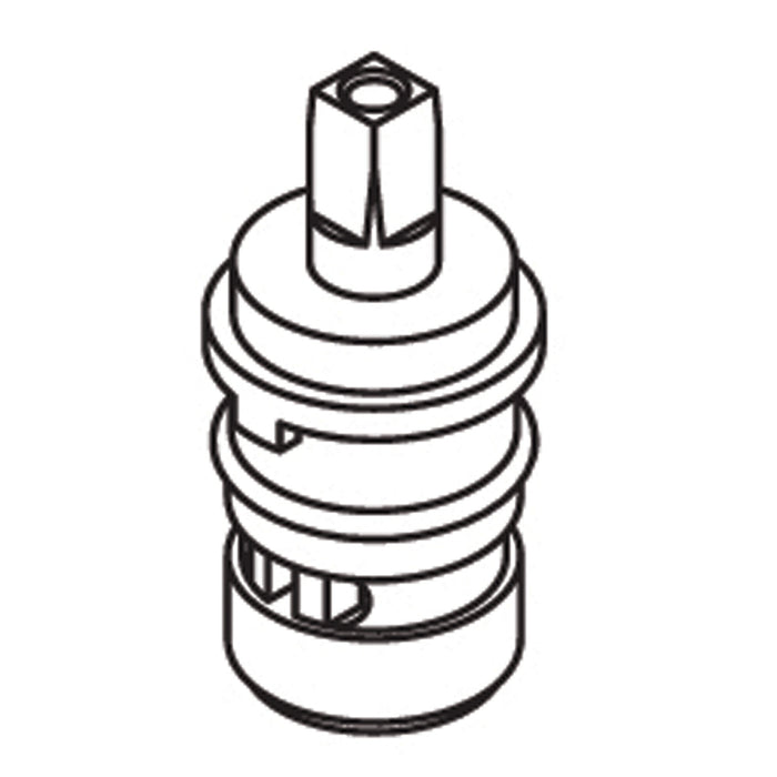 Moen Commercial 52000 2 Handle Brass Shell Ceramic Disc Cartridge - Hot
