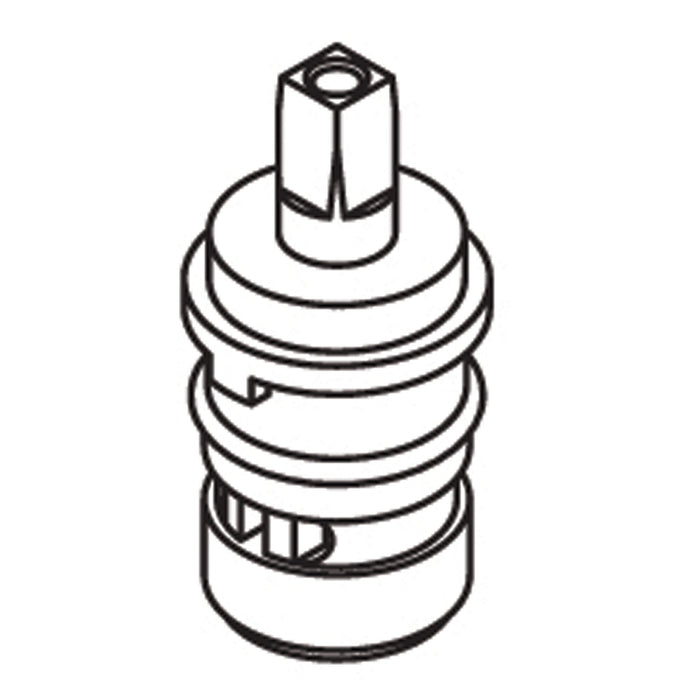 Moen Commercial 52001 2 Handle Brass Shell Ceramic Disc Cartridge - Cold