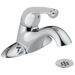 Delta 523LF-HGMHDF Center Set Bathroom Faucet with Diamond Seal Technology - Free Grid Strainer