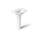 KOHLER K-5266-4 Veer 24" Rectangular Pedestal Bathroom Sink - angled product view