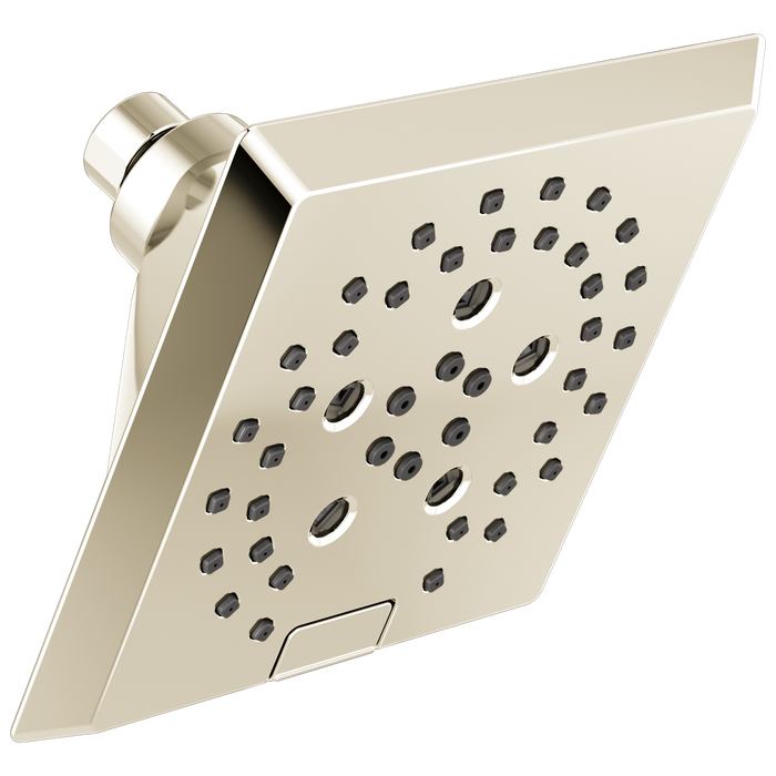 H2OKINETIC 5-Setting Angular Modern Raincan Shower Head
