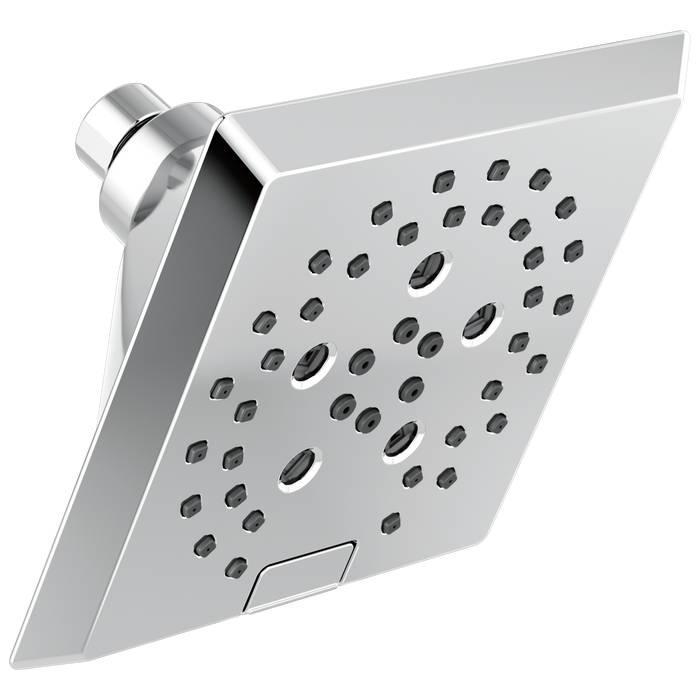 H2OKINETIC 5-Setting Angular Modern Raincan Shower Head