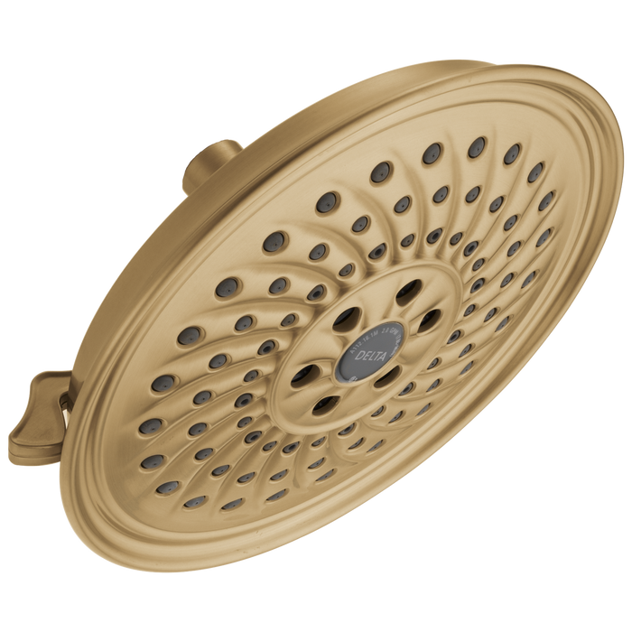 Delta Universal Showering Components 52687 H2OKINETIC 3-Setting Raincan Shower Head - Champagne Bronze
