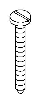 KOHLER K-52971 Screw, Tapping 8 X 1.5