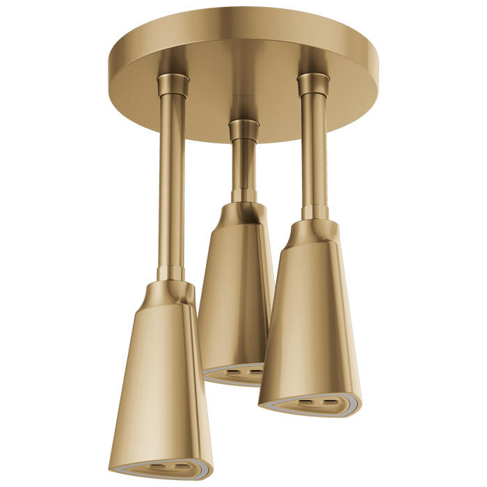 H2OKINETIC Pendant Raincan Shower Head with LED Light