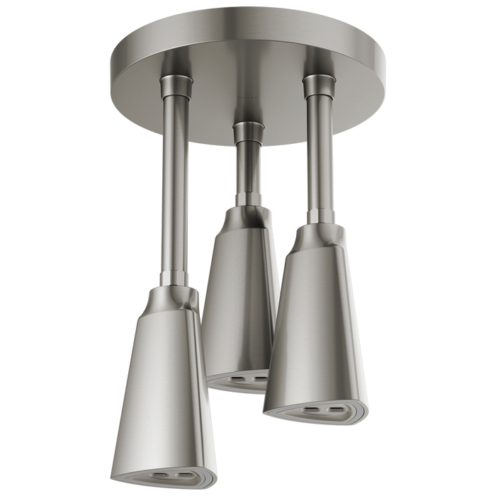 H2OKINETIC Pendant Raincan Shower Head with LED Light