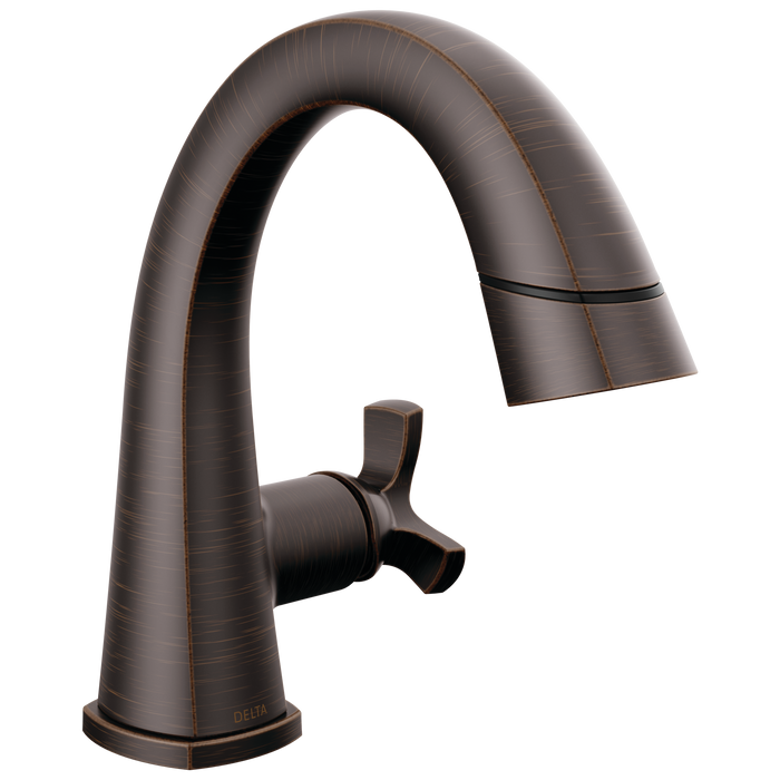 Delta Stryke: Single Handle Pull Down Bathroom Faucet