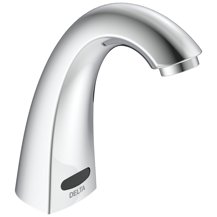 Delta Commercial 590T: Single Hole Hardwire Electronic Bathroom Faucet