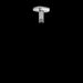 Riobel 599 3" Ceiling Mount Shower Arm With Oval Escutcheon