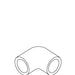 KOHLER K-60557 Elbow, 1" X 45 Deg. Pvc