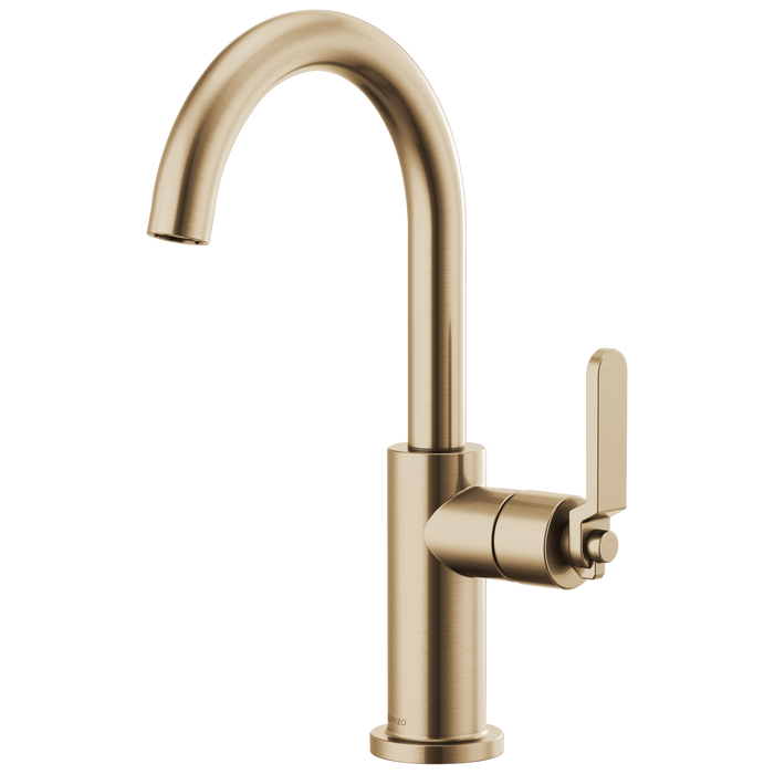 Brizo Brizo Litze: Bar Faucet with Arc Spout and Industrial Handle