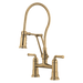 Brizo Rook: Articulating Bridge Faucet with Finished Hose