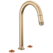 Brizo Kintsu: Widespread Pull-Down Faucet with Arc Spout - Less Handles