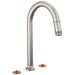 Brizo Kintsu: Widespread Pull-Down Faucet with Arc Spout - Less Handles