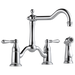 Brizo Brizo Tresa: Two Handle Bridge Kitchen Faucet with Spray