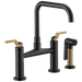 Brizo Brizo Litze: Bridge Faucet with Square Spout and Industrial Handle