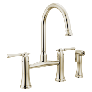Brizo The Tulham Kitchen Collection by Brizo: Bridge Kitchen Faucet with Side Spray