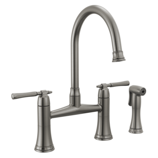 Brizo The Tulham Kitchen Collection by Brizo: Bridge Kitchen Faucet with Side Spray