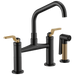 Brizo Brizo Litze: Bridge Faucet with Angled Spout and Industrial Handle