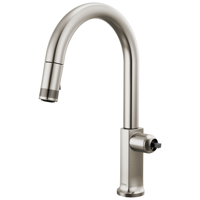 Brizo Kintsu: Pull-Down Faucet with Arc Spout - Less Handle