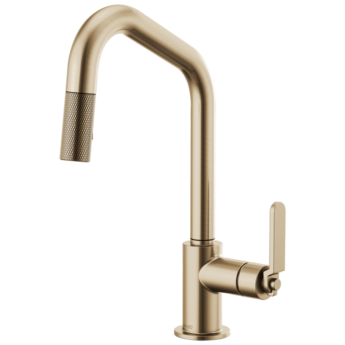 Brizo Brizo Litze: Pull-Down Faucet with Angled Spout and Industrial Handle
