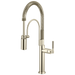 Brizo Litze 63343LF Semi-Professional Kitchen Faucet - Knurled Handle - Polished Nickel